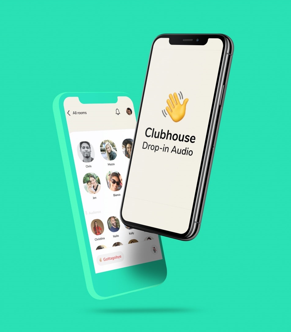 Clubhouse app on phone